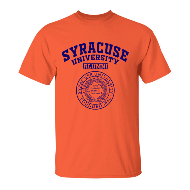 Syracuse University seal light NY LG Alumni T Shirt