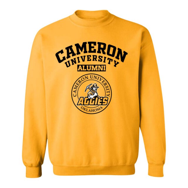 Cameron University Aggies light OK LG Alumni Sweatshirt