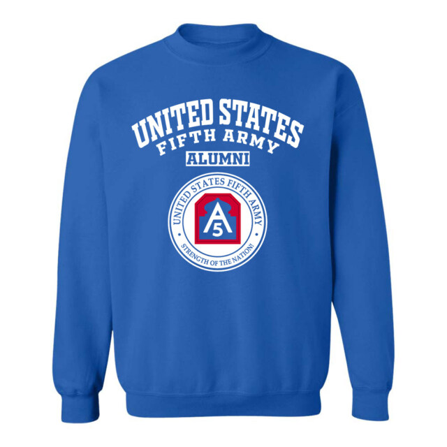 United States Fifth Army seal TX LG Alumni Sweatshirt