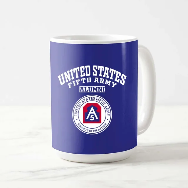 United States Fifth Army seal TX LG Alumni Mug