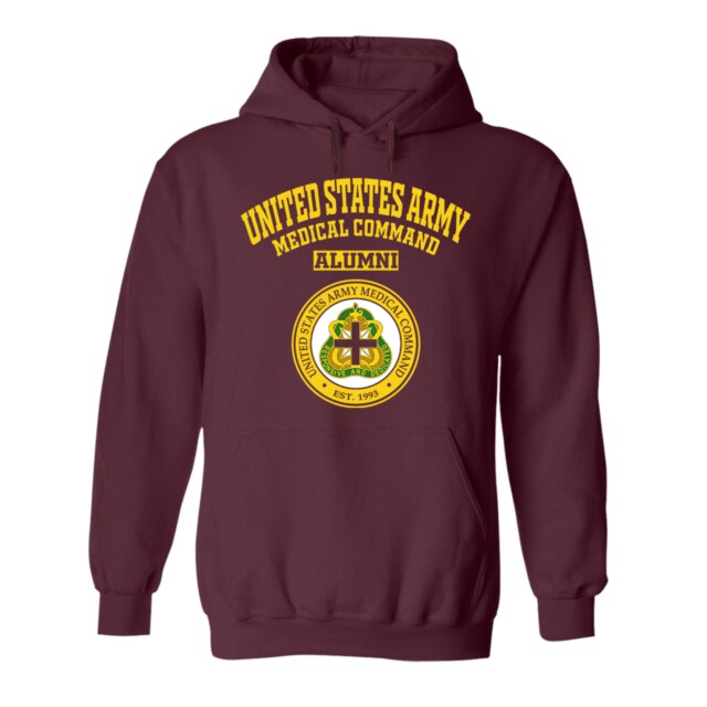 United States Army Medical Command seal TX LG Alumni Hoodie