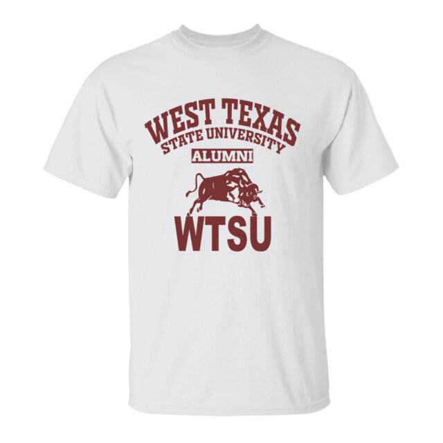 West Texas State University light TX LG Alumni T Shirt