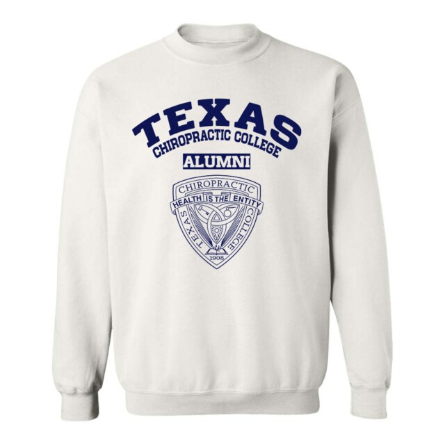 Texas Chiropractic College light TX LG Alumni Sweatshirt