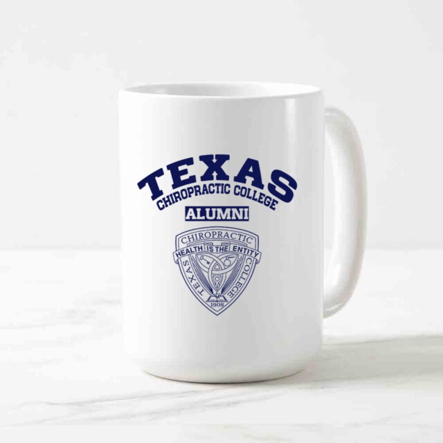 Texas Chiropractic College light TX LG Alumni Mug