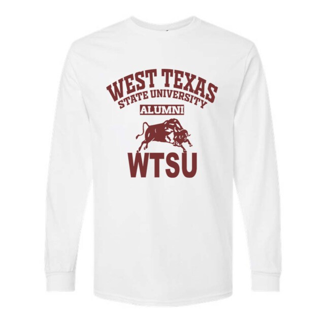 West Texas State University light TX LG Alumni Long Sleeve