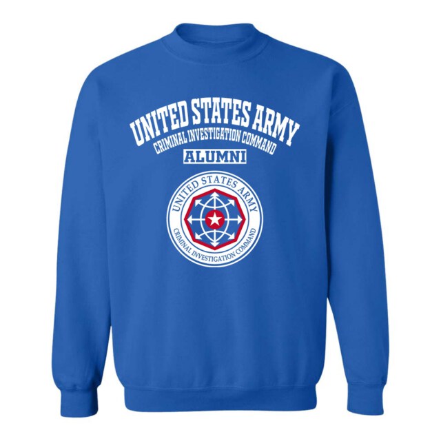 United States Army Criminal Investigation Command seal VA LG Alumni Sweatshirt
