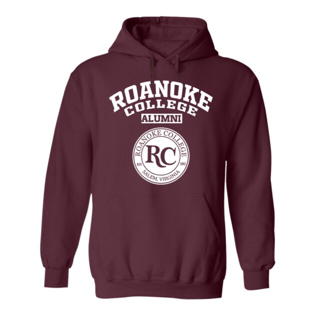 Roanoke College seal VA LG Alumni Hoodie
