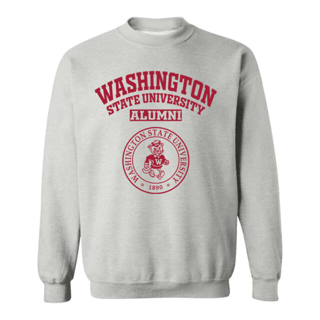 Washington State University Cougars Light WA LG Alumni Sweatshirt
