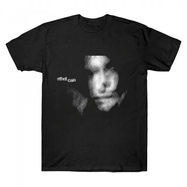 Ethel Cain Grainy Portrait Noir Star Tee