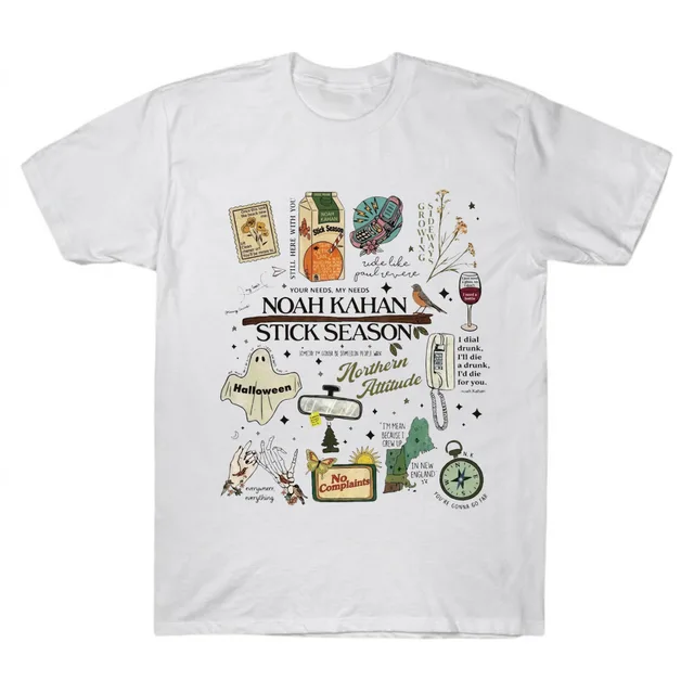 Noah Kahan Stick Season Doodle Iconic Tee