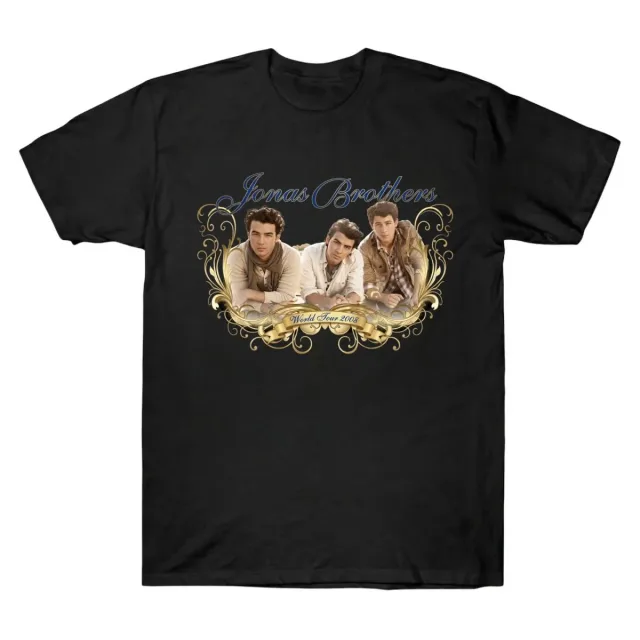 Jonas Brothers World Tour 2008 Vintage Concert T-Shirt