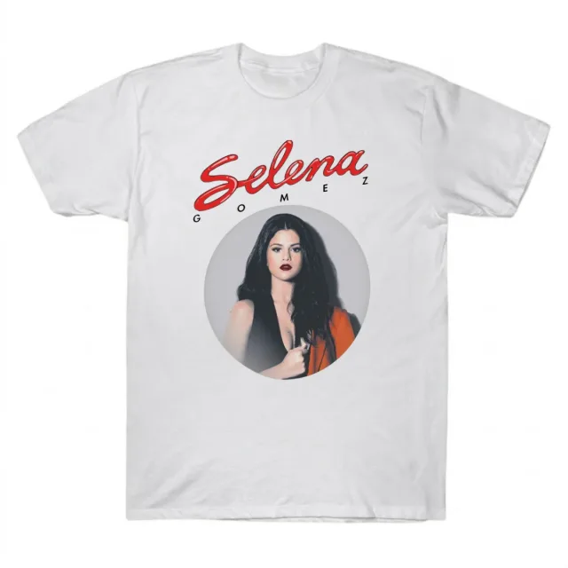 Selena Gomez Iconic Red Script Portrait Tee