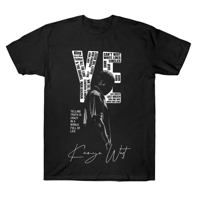 Kanye West Ye Typography Silhouette Graphic Tee