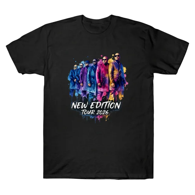 New Edition Tour 2026 Trendy Watercolor T-shirt