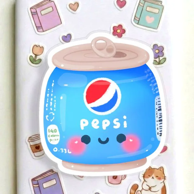 Kawaii Soda Can Graphic T-Shirt, Cute Cartoon Beverage Tee for Teens Women Men, Soft Cotton Casual Short Sleeve Top, Playful Streetwear