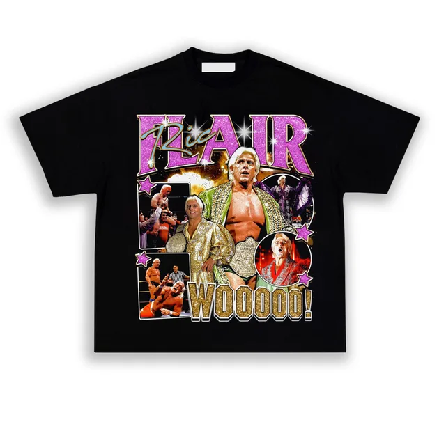 Ric Flair Wrestling Legend Graphic T-shirt