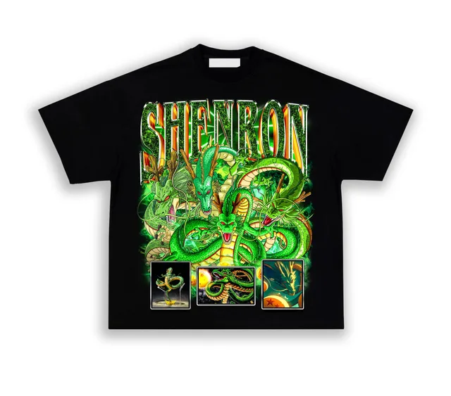 Shenron Anime Streetwear Graphic T-shirt