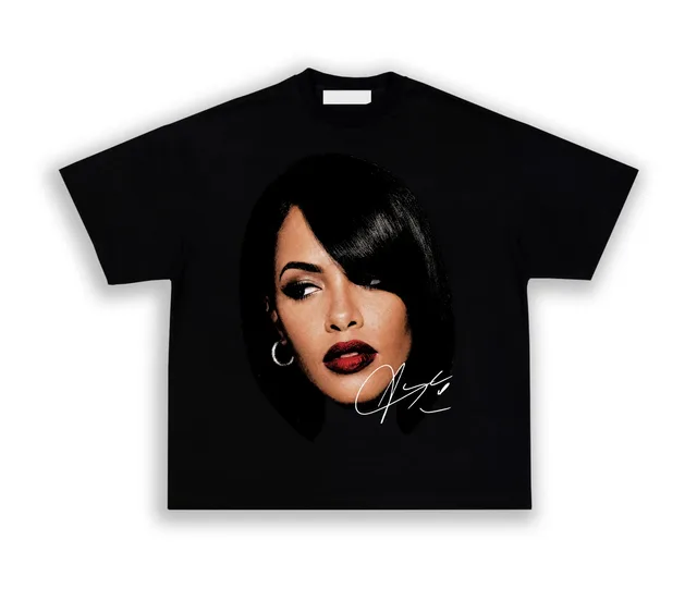Aaliyah Retro Hip-Hop Graphic T-shirt