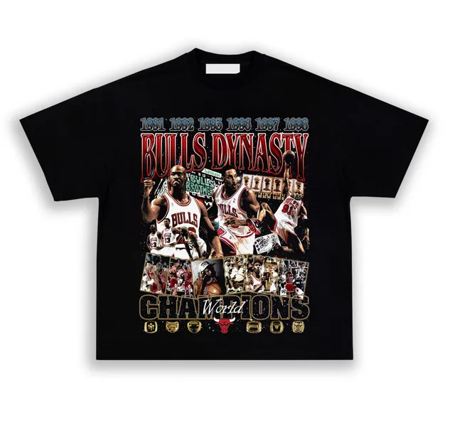Bulls Dynasty Legend Tribute Graphic T-shirt
