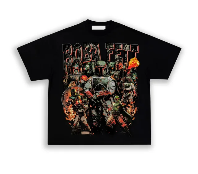 Boba Fett Retro Movie Graphic T-shirt