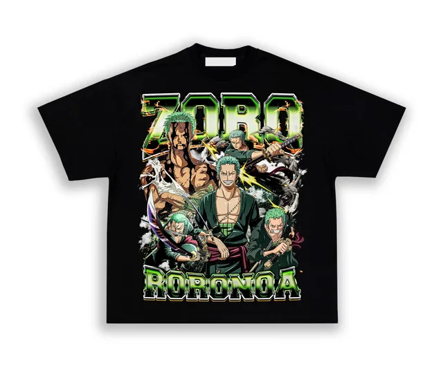 ZORO RORONOA Anime Streetwear Graphic T-shirt