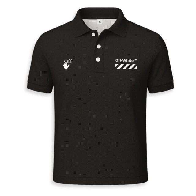OFF WHITE, Mickey Kaws - Unisex Polo Shirt - Regular Fit
