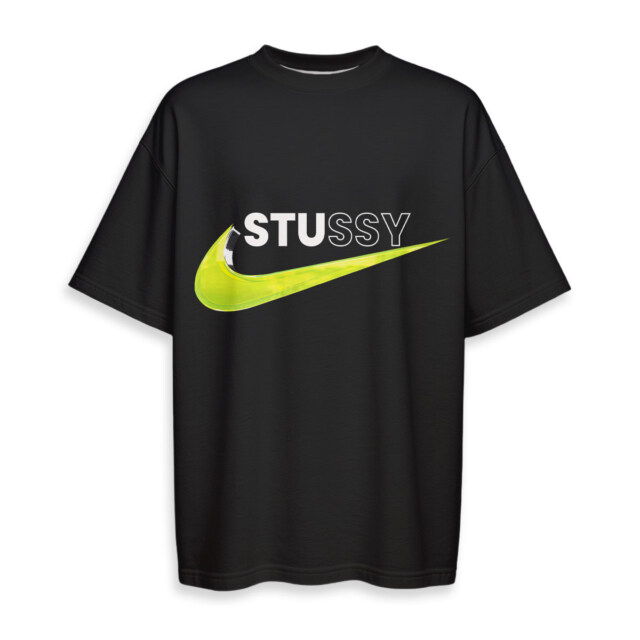 NIKE, STUSSY - Boxy Drop-Shoulder Tee - Streetwear Style