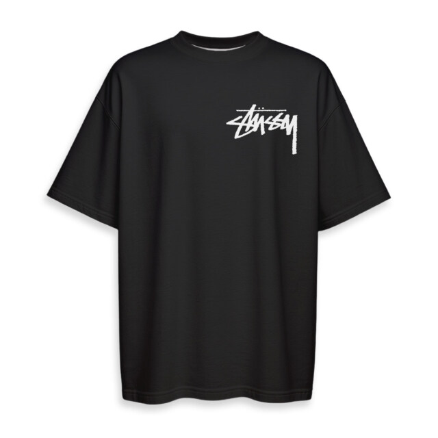 Stussy - Boxy Drop-Shoulder Tee - Streetwear Fashion