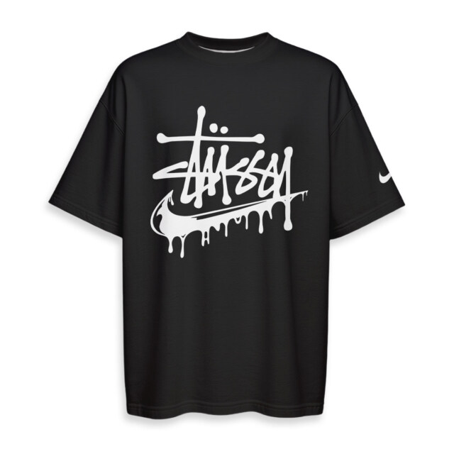 Stussy NIKE - Boxy Drop-Shoulder Tee - Streetwear Fashion