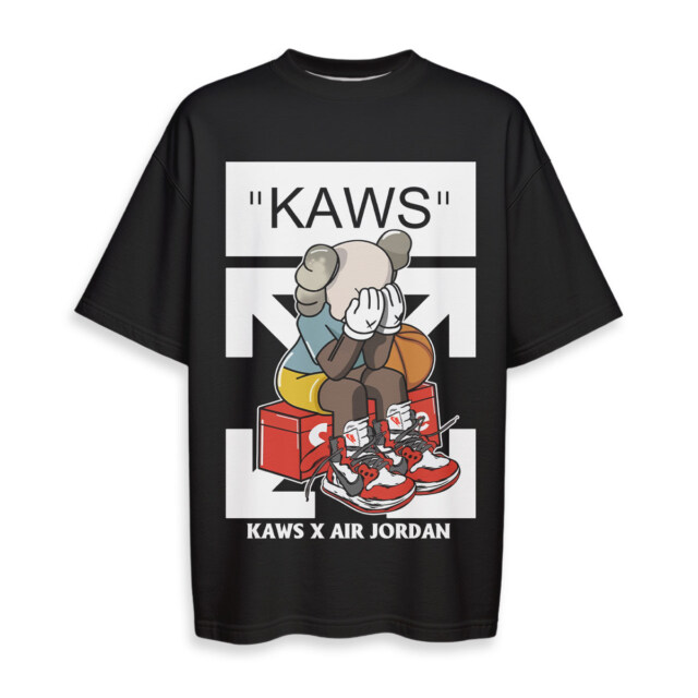 OFF WHITE, Supreme, Kaws, JORDAN - Boxy Drop-Shoulder Tee - Streetwear Fashion