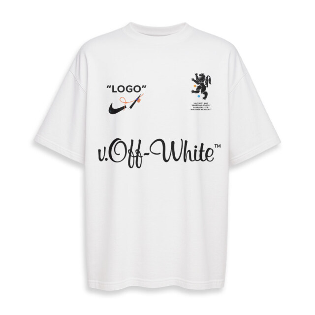 OFF WHITE, NIKE - Boxy Drop-Shoulder Tee - Streetwear Fashion