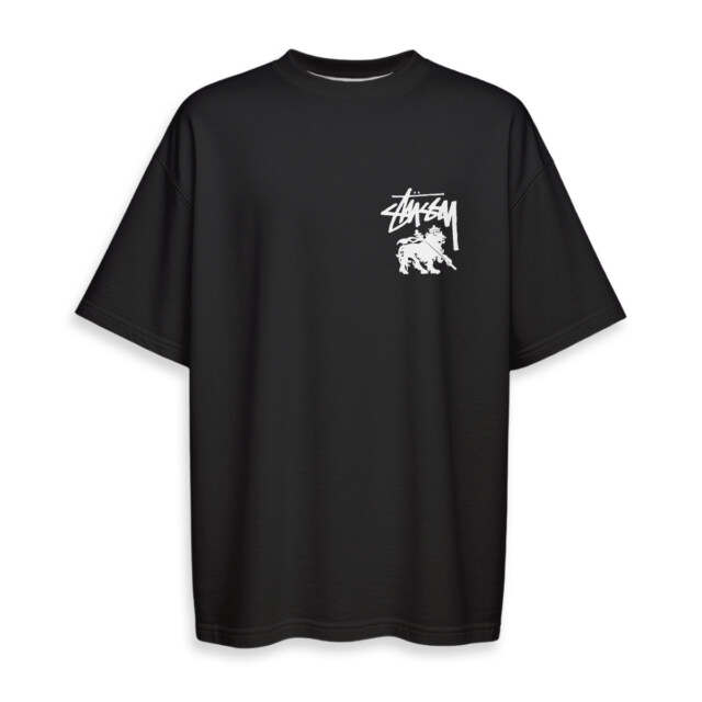 STUSSY - Boxy Drop-Shoulder Tee - Streetwear Fashion