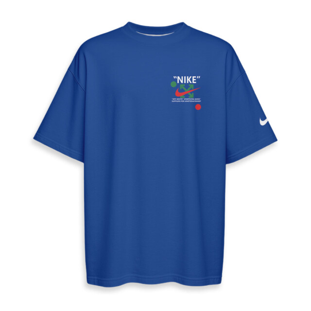 OFF WHITE NIKE - Boxy Drop-Shoulder Tee - Streetwear Fashion