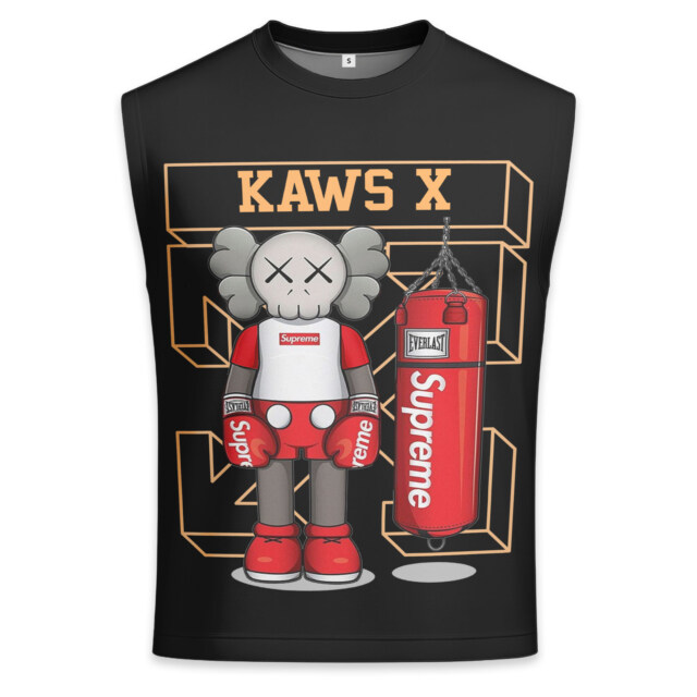 Off White x Supreme x Kaws - Men's Premium Tank - Regular Fit
