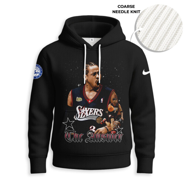 Allen Iverson - Knitted Unisex Hoodie