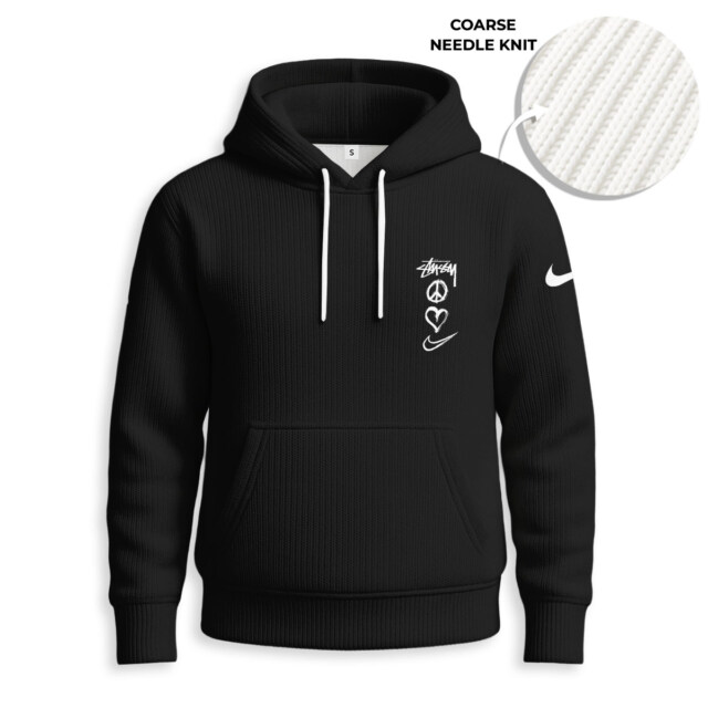 STUSSY, NIKE - Knitted Unisex Hoodie