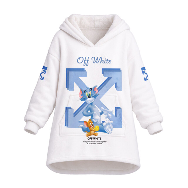 OFF WHITE, Tom and Jerry - Oodie Blanket Hoodie