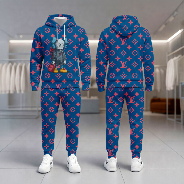 LOUIS VUITTON, Kaws - Hoodie & Joggers Set