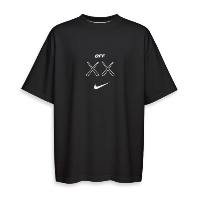 Kaws, OFF WHITE, NIKE - Oversized Boxy Tee