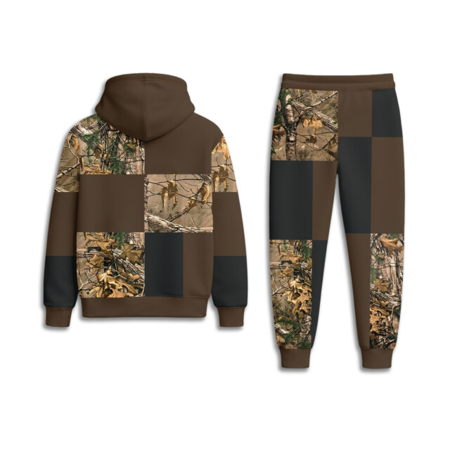 Nike Camo Brown - Unisex Hoodie Joggers Set