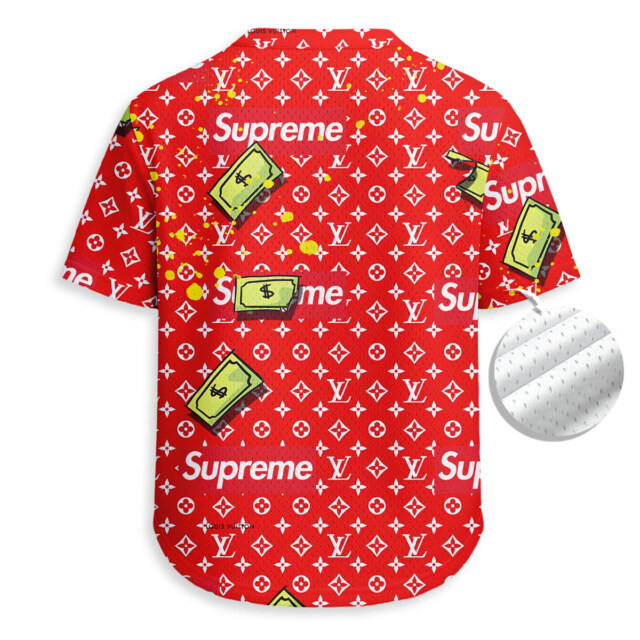 Donald Duck, LOUIS VUITTON - Unisex V-Neck Mesh Tee - Relaxed Fit