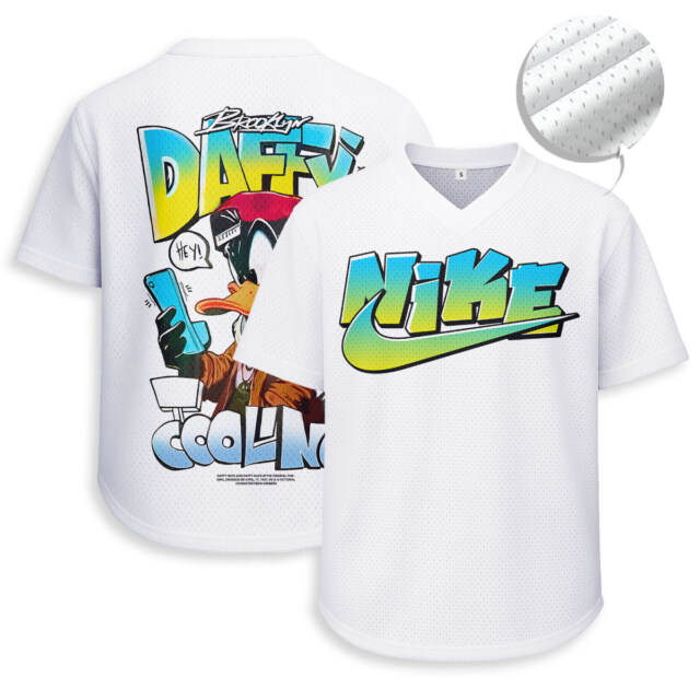 NIKE, Looney Tunes - Unisex V-Neck Mesh Tee - Relaxed Fit