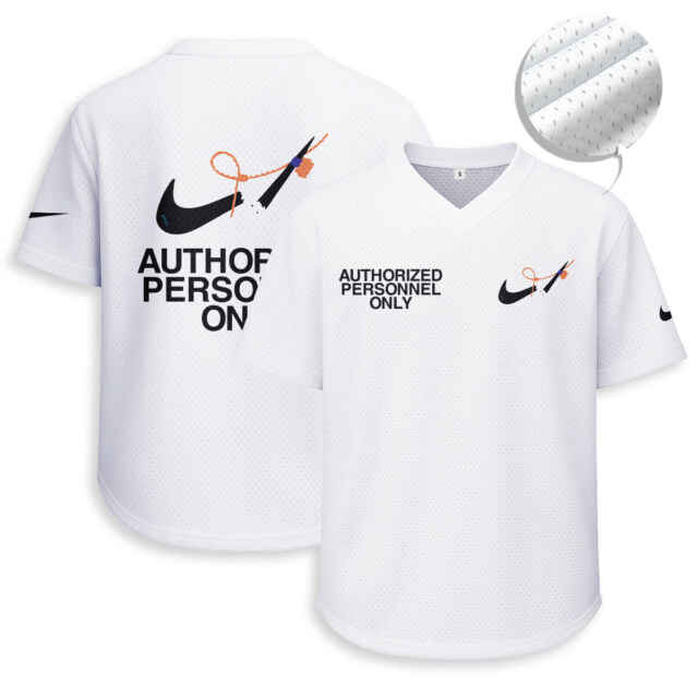 NIKE - Unisex V-Neck Mesh Tee - Relaxed Fit