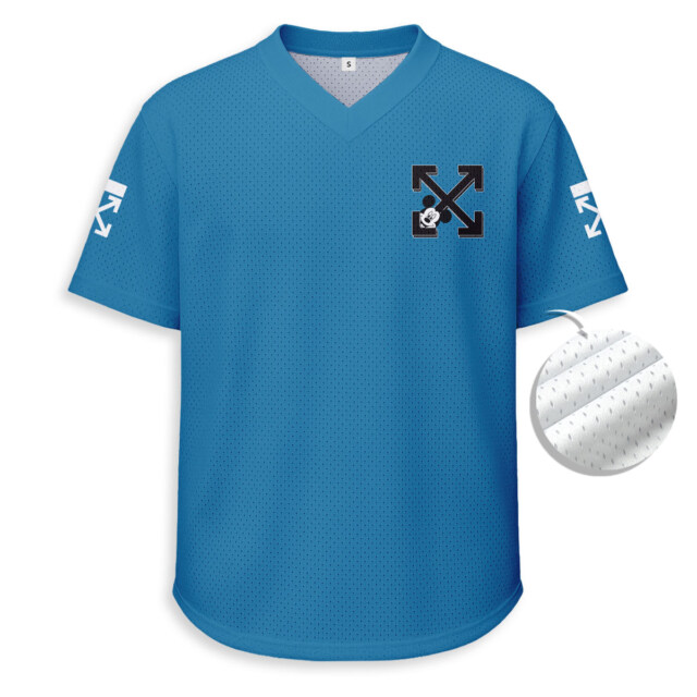 Off White x Disney - Unisex V-Neck Mesh Tee - Relaxed Fit