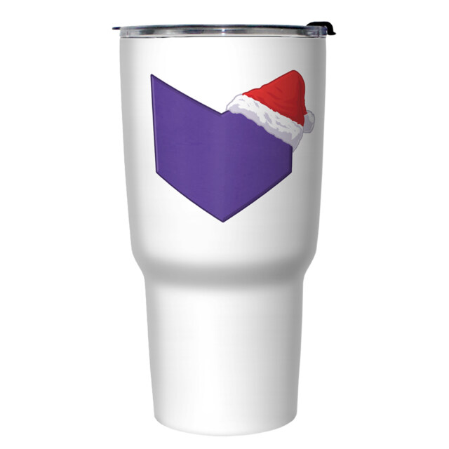 Marvel Hawkeye Arrow Logo Santa Hat  Adult Stainless Steel Tumbler w/Lid