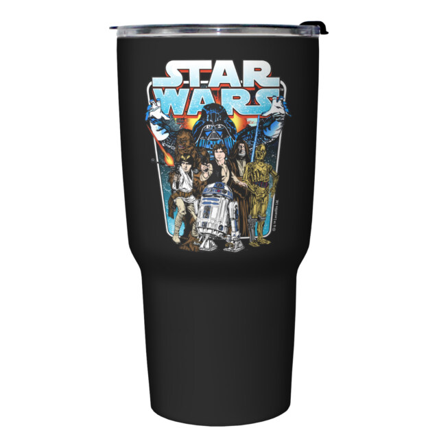 Star Wars Retro Character Frame  Adult Stainless Steel Tumbler w/Lid