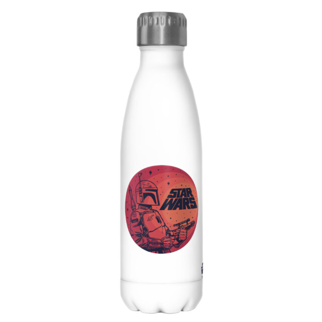 Star Wars Boba Fett Retro Circle  Adult Stainless Steel Water Bottle