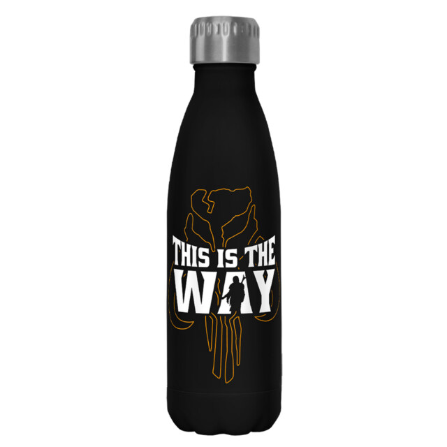 Star Wars: The Mandalorian The Way Silhouette  Adult Stainless Steel Water Bottle