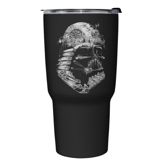 Star Wars Darth Vader Death Star Collage  Adult Stainless Steel Tumbler w/Lid