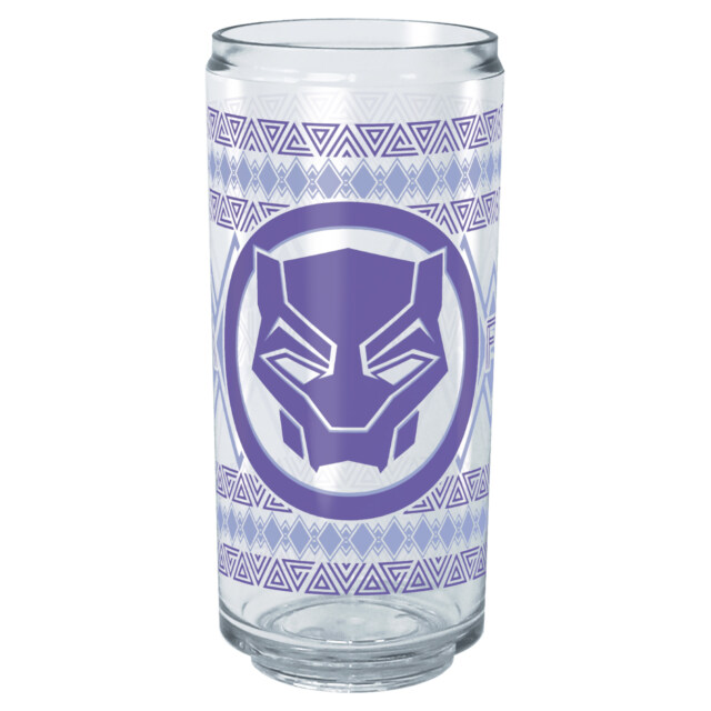 Marvel: Black Panther: Wakanda Forever Purple Logo  Adult Tritan Can Shaped Drinking Cup